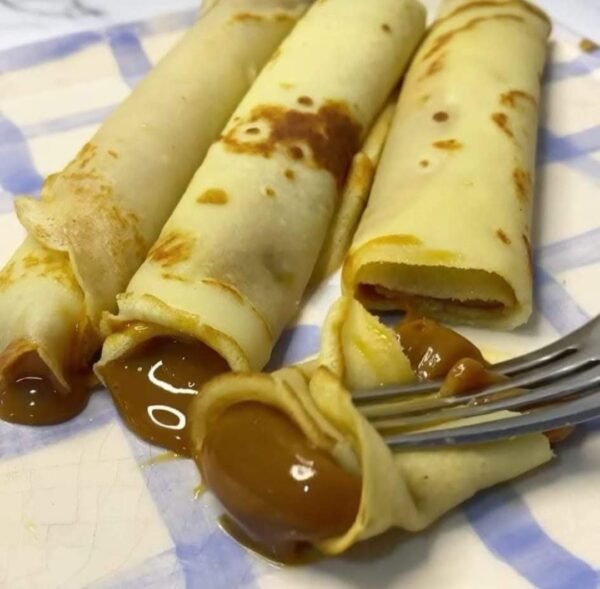 Panqueques con dulce de leche